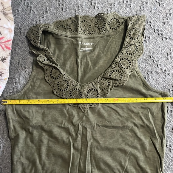 Talbots Green Tank top - Picture 2 of 3
